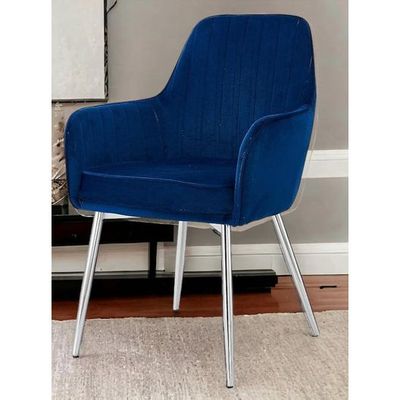 Wooden Twist Aureate Modern Cafe Dining Chair Metal Legs