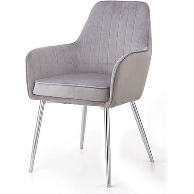 Wooden Twist Aureate Modern Cafe Dining Chair Metal Legs