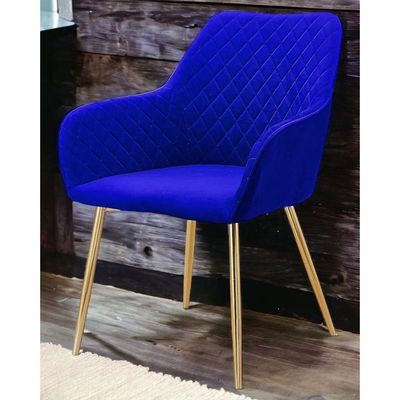 Wooden Twist Stria Modern Cafe Dining Chair Metal Legs