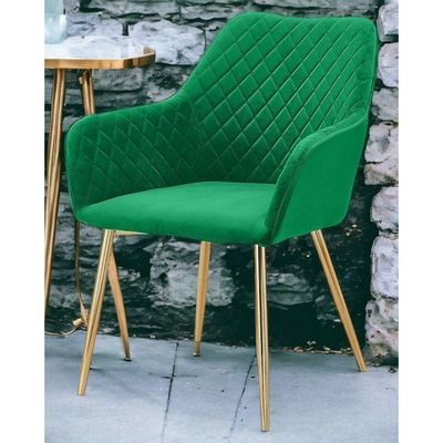 Wooden Twist Stria Modern Cafe Dining Chair Metal Legs