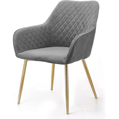 Wooden Twist Stria Modern Cafe Dining Chair Metal Legs