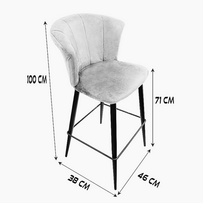 Wooden Twist Revolt Modern Cafe Dining Chair Metal Legs