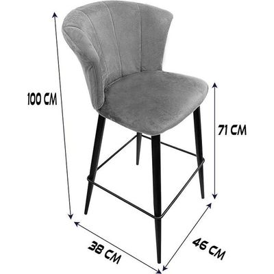 Wooden Twist Revolt Modern Cafe Dining Chair Metal Legs