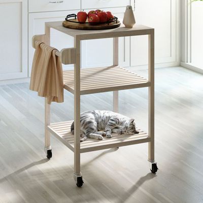 Holger kitchen cart   520x520x850 mm Organic white