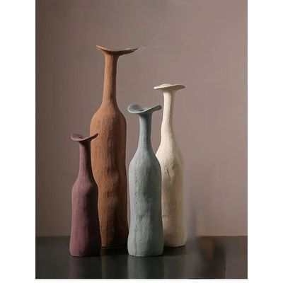 Circular Pillar Shaped Morandi Vases