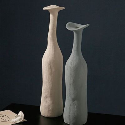 Circular Pillar Shaped Morandi Vases