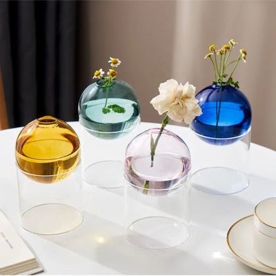 Bubble Glass Blooms Flower Vases
