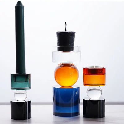 Color Vista Prism Candle Holders