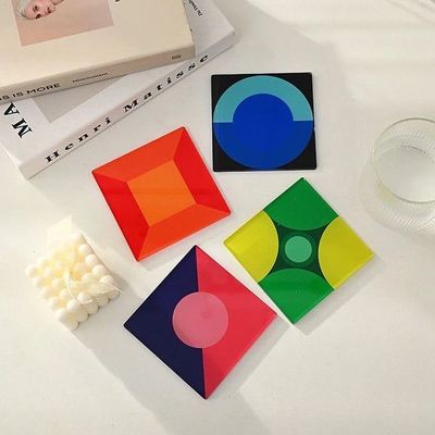 Geometric Harmony Cup Coasters- Set of 4