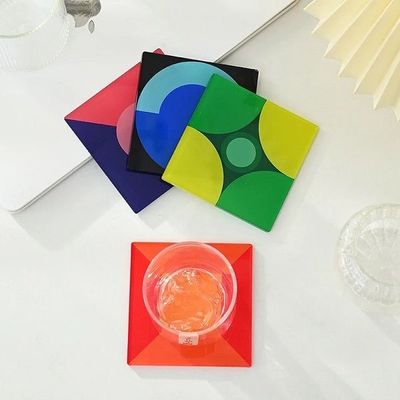Geometric Harmony Cup Coasters- Set of 4