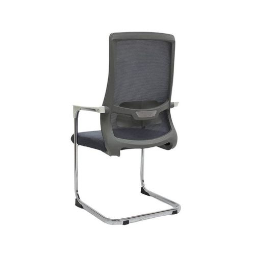 Modern Design Mesh Visitor Chair with Steel Metal Frame waiting Room Chair for Home Office & Hospital Color (GREY) 