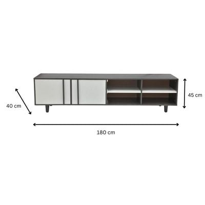 TV Cabinet,Modern Media Storage Stand Console Table,Multifunctional TV table stand with 2 doors for Living Room