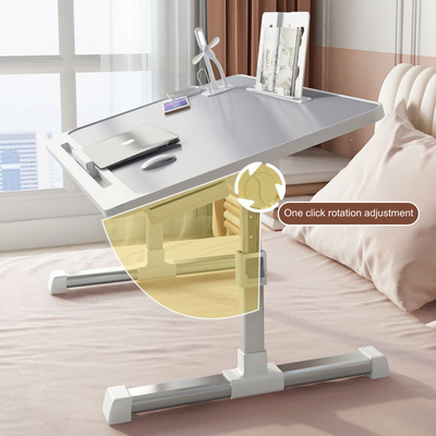 Quesera Laptop Bed Tray Desk,Portable Laptop Table Bed with Drawer and Adjustable Height.