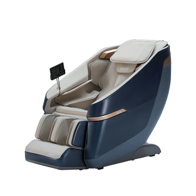 Rotai Jimny 2-in-1 rocking massage chair in a calming blue, designed with 22 auto wellness massage programs specifically catering to mothers. Royal Blue