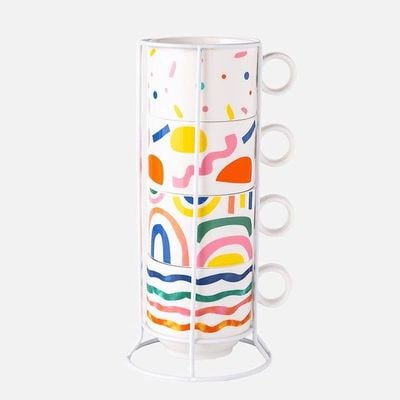 Abstract Fusion Mug Set