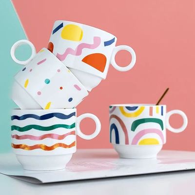 Abstract Fusion Mug Set