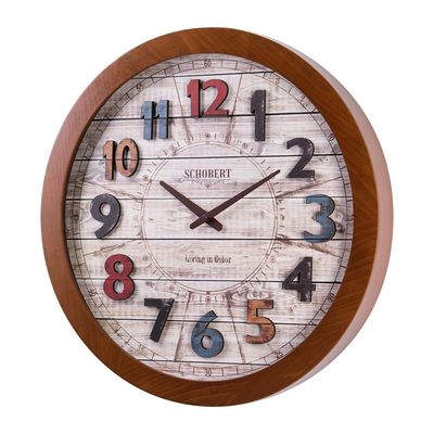 Modern Round Design Wooden Wall clock 6108 Italian Design