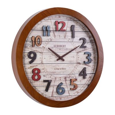 Modern Round Design Wooden Wall clock 6108 Italian Design