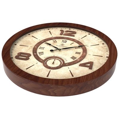 Analog Wooden Wall Clock 6135 Italian Design