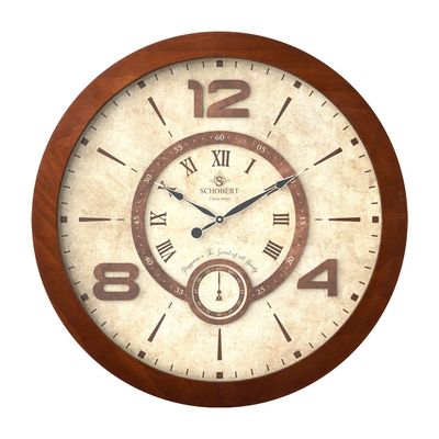Analog Wooden Wall Clock 6135 Italian Design