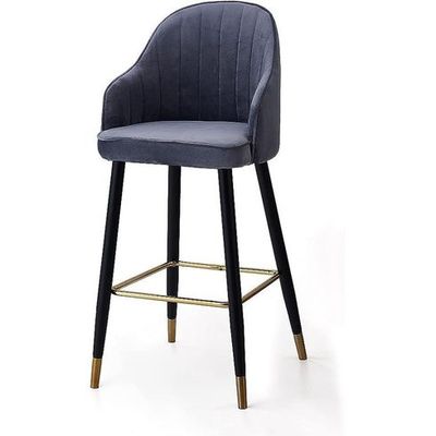 Wooden Twist Hassock Modern Cafe Dining Chair Metal Legs