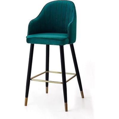 Wooden Twist Hassock Modern Cafe Dining Chair Metal Legs