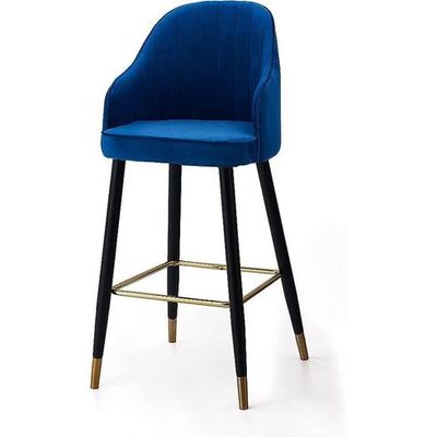 Wooden Twist Hassock Modern Cafe Dining Chair Metal Legs