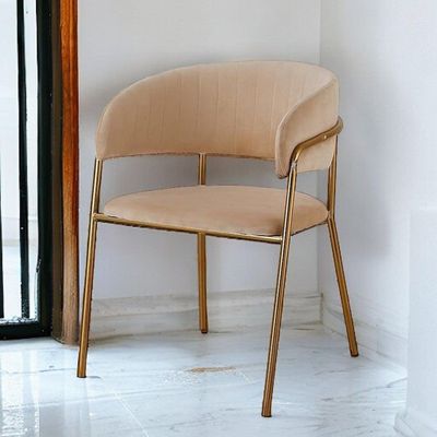 Wooden Twist Tavern Modern Cafe Dining Chair Metal Legs