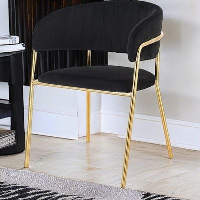 Wooden Twist Tavern Modern Cafe Dining Chair Metal Legs