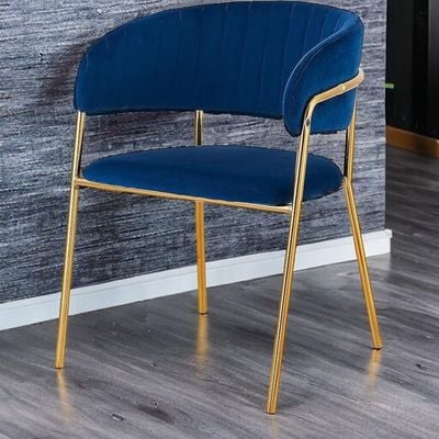 Wooden Twist Tavern Modern Cafe Dining Chair Metal Legs