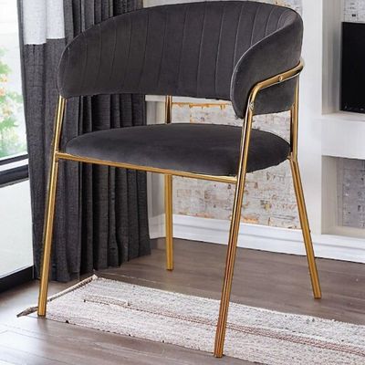 Wooden Twist Tavern Modern Cafe Dining Chair Metal Legs