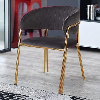 Wooden Twist Tavern Modern Cafe Dining Chair Metal Legs