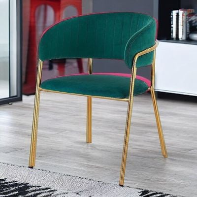 Wooden Twist Tavern Modern Cafe Dining Chair Metal Legs