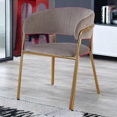 Wooden Twist Tavern Modern Cafe Dining Chair Metal Legs