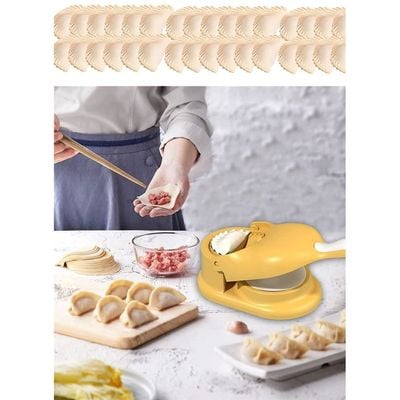 2 Piece Pack Dough Press With Dumpling Maker Mould 2 in 1 Random Colour 