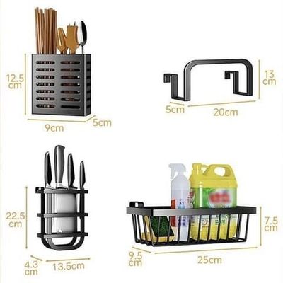 2 Tier Large Storage Stainless Material Over The Sink Dish Drying Rack with Dust Proof Cover for Kitchen