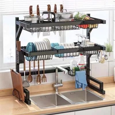 Neaghswan kitchen sink telescopic drain rack sale