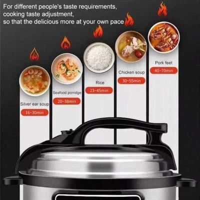 6L Electric Pressure Cooker Smart Multifunction Heater Soup Porridge Rice Heating Intelligent Electric Pressure Cookers For Home