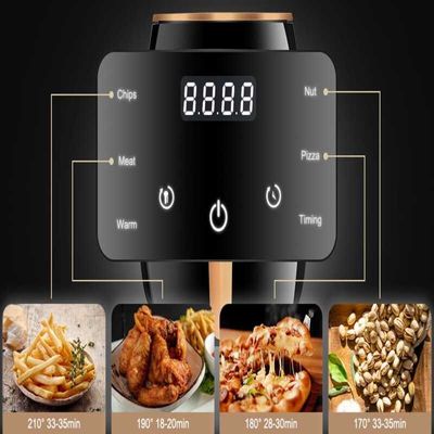 Air Fryer Intellect Screen Contact Control Silver Crest Air Fryer Multi functional Oil-Free Healthy Air Fryer Intelligent Timing Temperature Resistant Air Fryer Electric