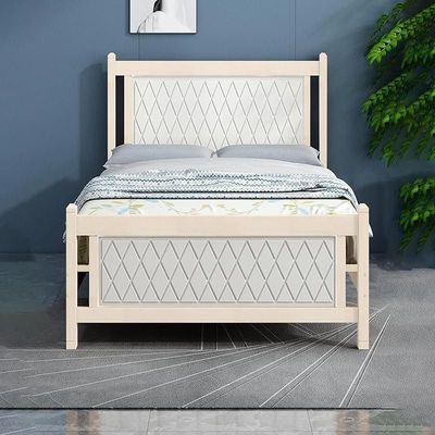Home Brooklyn Comfortable Wooden Bed Strong And Sturdy Modern Design Bed Frame Single Size 190x120