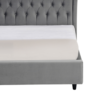 Aida Button Tufted Bed Queen Size 190x150