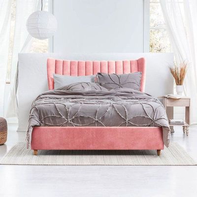 Ryno Velvet Bed Queen Size 200x150
