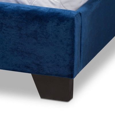 Sila Velvet Panel Bed Double Size 200x120