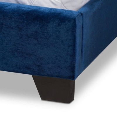 Sila Velvet Panel Bed King Size 210x200