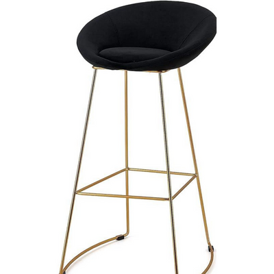 Wooden Twist Mope Design Modern Cafe Dining Chair Metal Legs