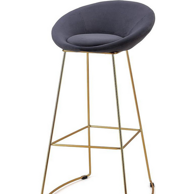 Wooden Twist Mope Design Modern Cafe Dining Chair Metal Legs