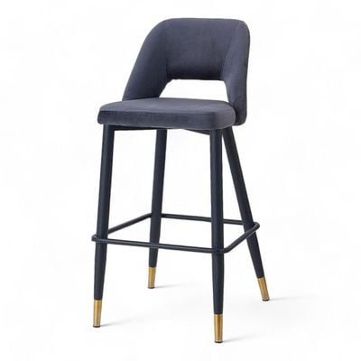 Wooden Twist Disc High Longer Metal Bar Stool Kitchen Counter Armless Bar Chair