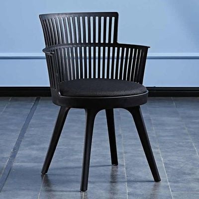 Wooden Twist Fictile Outdoor Cafe Chair Stylish Dining Chair for Plastic Cafe Restaurant Chair