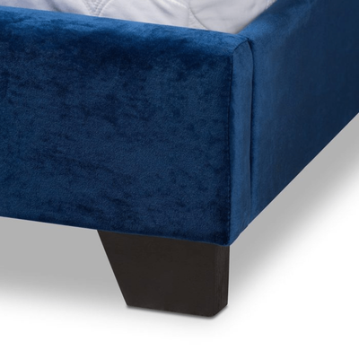 Sila Velvet Panel Bed King Size 210x200