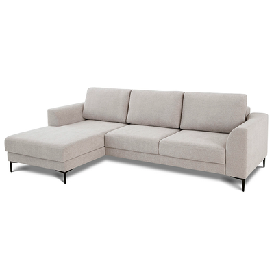 L-shape sofa Pierre Clarins 100 with metal feet